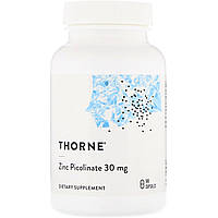 Цинк Пиколинат усиленный Thorne Research (Zinc Picolinate) 30 мг 180 капсул