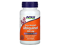 Убихинол Now Foods (Ubiquinol) 200 мг 60 капсул