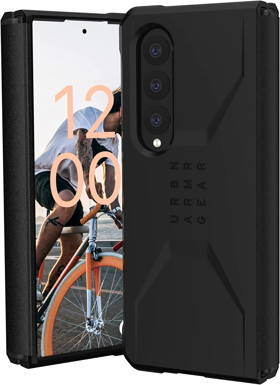 Оригінальний чохол UAG Civillian Series Black для Samsung Galaxy Z Fold 4, фото 1