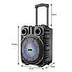 Блютуз колонка велика з караоке Media-Tech Boombox Trolley BT MT3169 валіза, фото 7