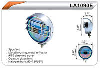 Фара дополнительная DLAA 1090E-W хром/H3-12V-55W/D=128mm (LA 1090E-W)