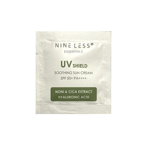 Веганський сонцезахисний крем Nine Less Essentials UV Shield Soothing Sun Cream SPF 50+ PA++++ пробник 2 мл