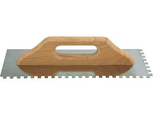 Тертка по гіпсу з нержавіючої сталі 480х128 мм зубці 8х8 мм