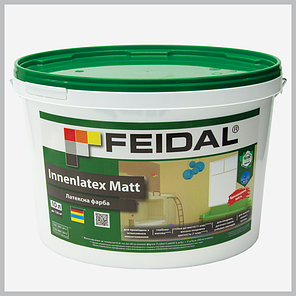 Фарба інтер'єрна Feidal Innenlatex Matt, біла 10л, фото 1