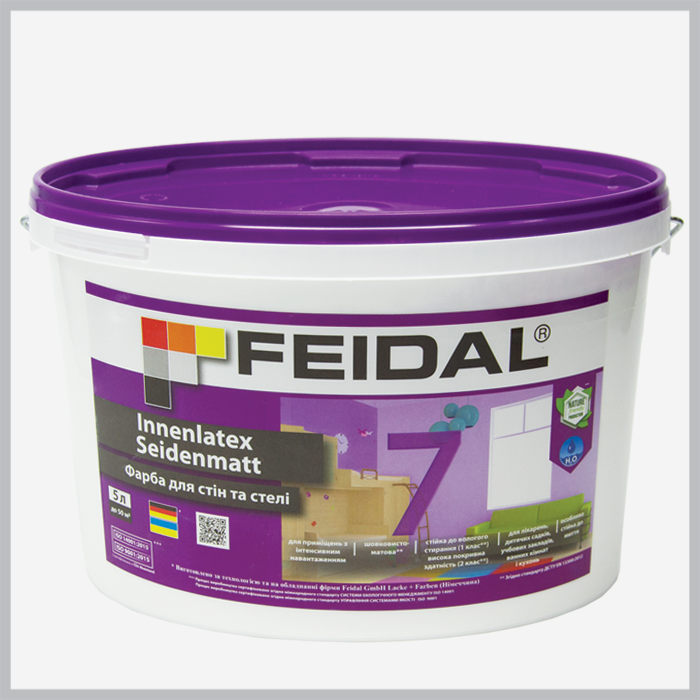 Фарба інтер'єрна Feidal Innenlatex Seidenmatt 5л