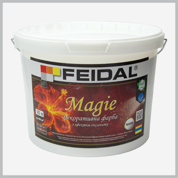 Фарба декоративна Feidal Magie, біла 10л