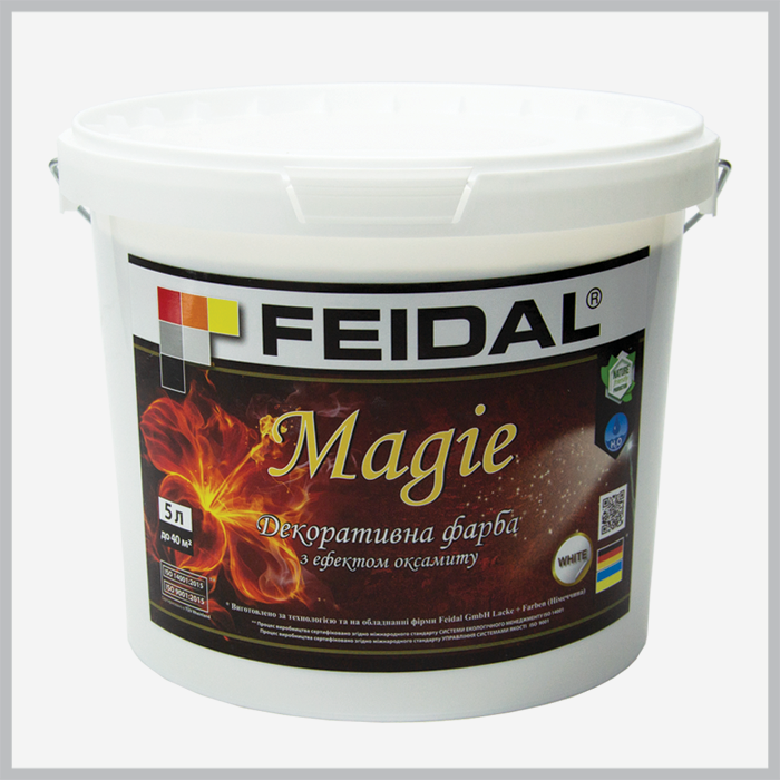 Фарба декоративна Feidal Magie, біла 5л