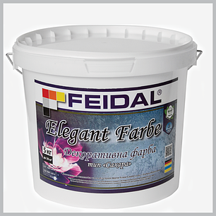 Фарба декоративна Feidal Elegant Farbe, біла 10кг, фото 3