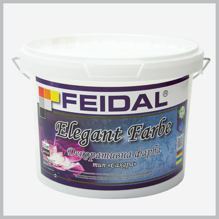 Фарба декоративна Feidal Elegant Farbe, біла 2.5кг