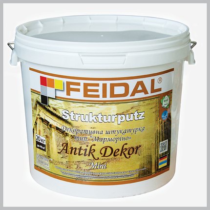 Декоративна штукатурка Feidal Strukturputz Antik Dekor mini 20 кг, фото 1