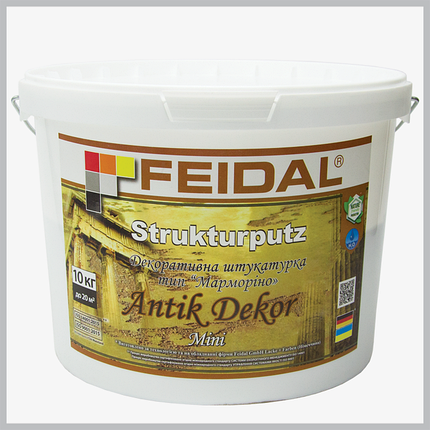 Декоративна штукатурка Feidal Strukturputz Antik Dekor mini 10 кг, фото 1