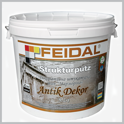 Декоративна штукатурка Feidal Strukturputz Antik Dekor maxi 20 кг, фото 1