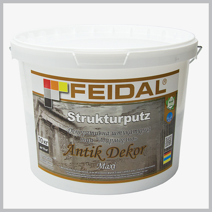Декоративна штукатурка Feidal Strukturputz Antik Dekor maxi 20 кг, фото 3
