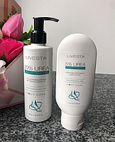 Набором дешевше! Гель-кератолітик для видалення загрубілої шкіри і натоптишів + крем зволожувальний Livesta