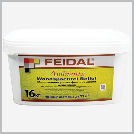 Декоративна штукатурка Feidal Wandspachtel Relief 16 кг, фото 1
