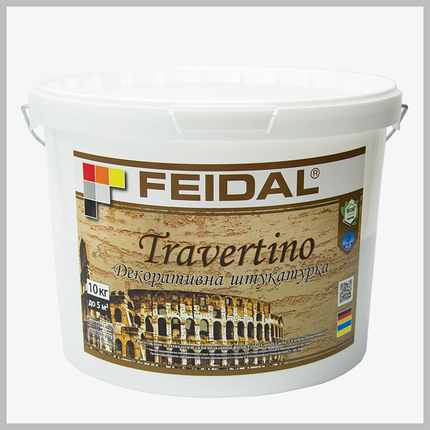 Декоративна штукатурка Feidal Travertino 10 кг, фото 1