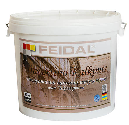Декоративна штукатурка Feidal Travertino Kalkputz 10 кг, фото 1