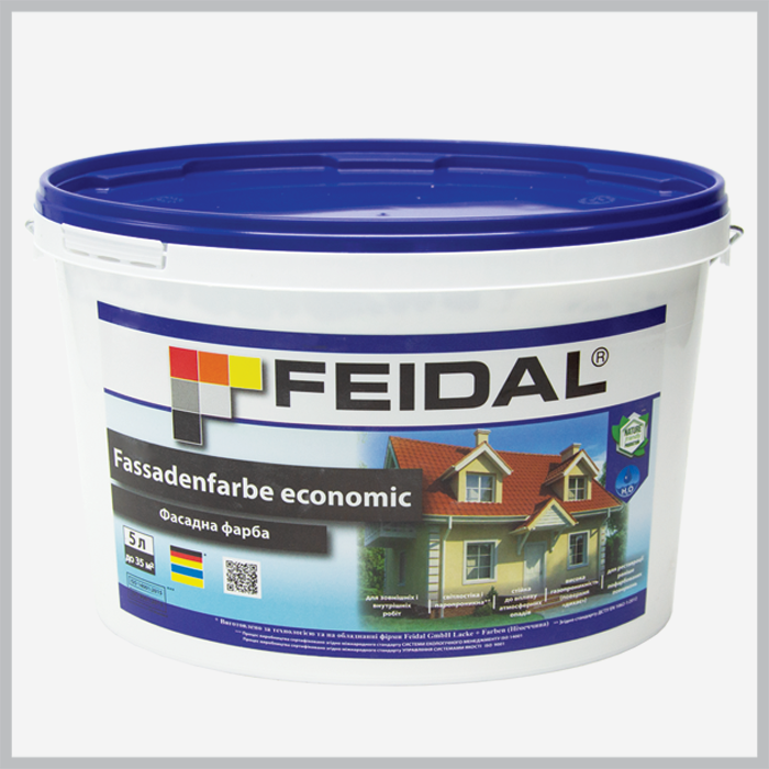 Фасадна фарба Feidal Fassaden Farbe economic 10л - Прозора