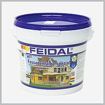 Силіконмодифікована фасадна фарба Feidal HIT Fassadenfarbe spezial 10 л, фото 5