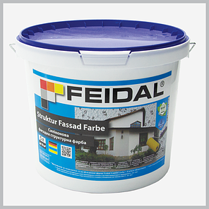 Фасадна силіконова структурна фарба Feidal Struktur Fassad Farbe 10л, фото 3