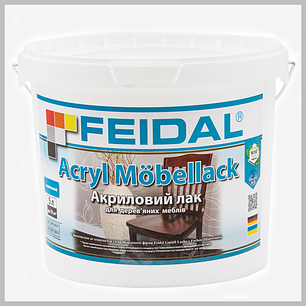 Меблевий лак акриловий глянцевий Acryl Möbellack Feidal 5л, фото 1