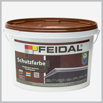 Безбарвна фарба для цоколя Feidal Schutzfarbe 2,5 л, фото 1