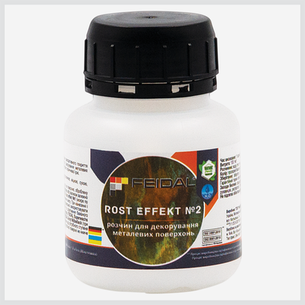 Rost Effekt №2 Feidal розчин для декорування металевих поверхонь 0.1л, фото 1