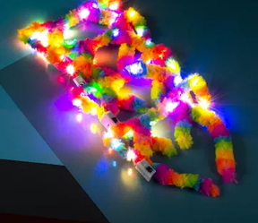 Сяючий хутряний обруч Котик Веселка