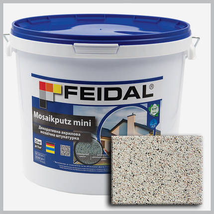 Декоративна акрилова мозаїчна штукатурка Feidal Mosaikputz mini А12 25кг, фото 1