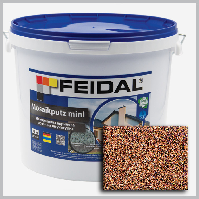 Декоративна акрилова мозаїчна штукатурка Feidal Mosaikputz mini А15 25кг