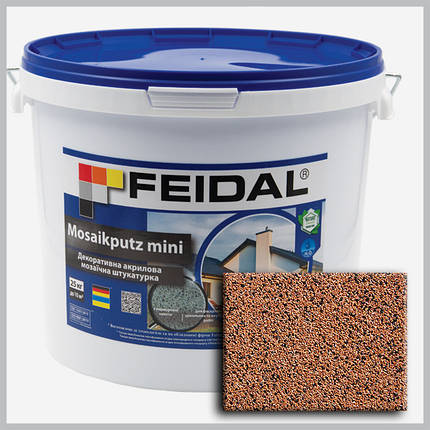 Декоративна акрилова мозаїчна штукатурка Feidal Mosaikputz mini А15 25кг, фото 1