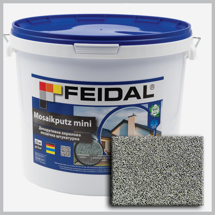 Декоративна акрилова мозаїчна штукатурка Feidal Mosaikputz mini А18 7кг