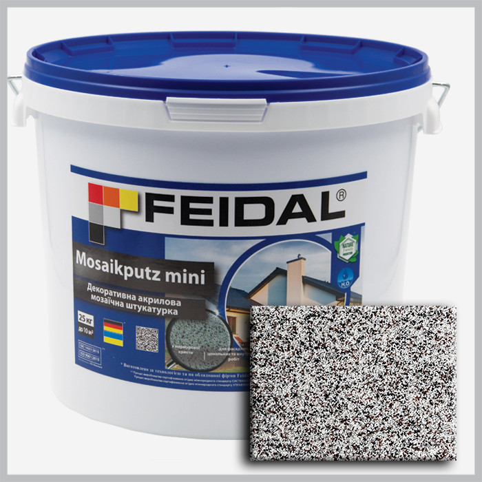 Декоративна акрилова мозаїчна штукатурка Feidal Mosaikputz mini А23 25кг