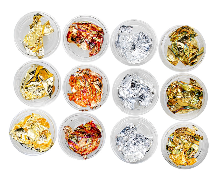 Набір сусальне золото для дизайну (12 шт.), фото 1