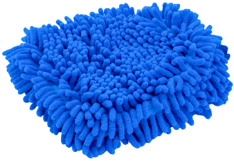 Рукавичка для мийки мікрофіброва CarDetailLab CDL Chenille Wash Mitt, Синя, фото 1