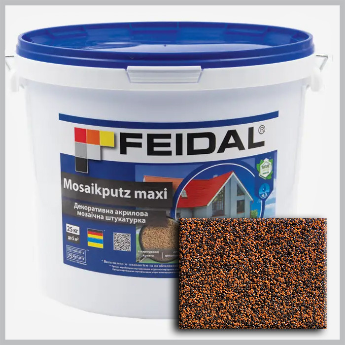 Декоративна акрилова мозаїчна штукатурка Feidal Mosaikputz maxi C35 15кг