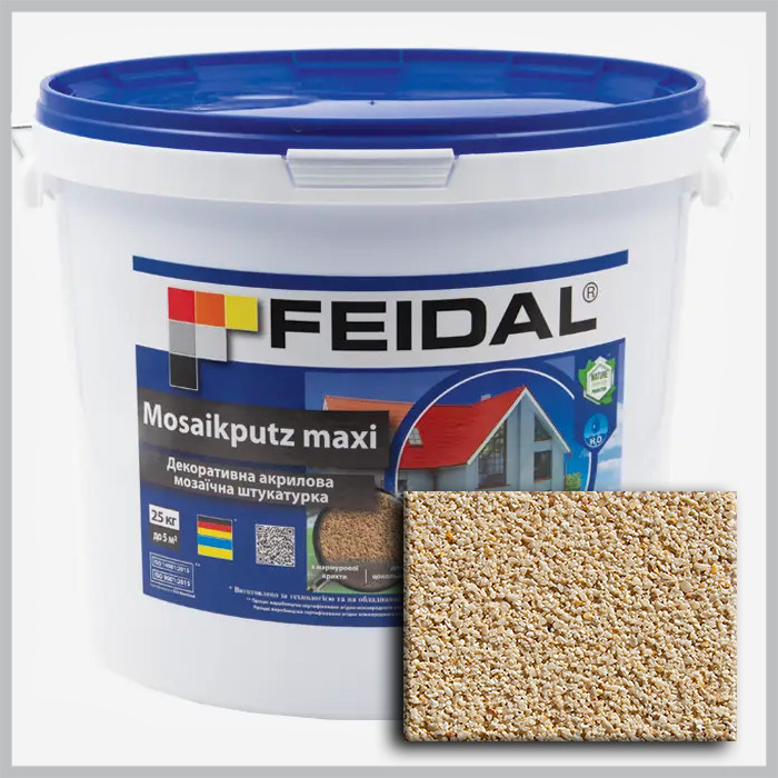 Декоративна акрилова мозаїчна штукатурка Feidal Mosaikputz maxi C36 25кг