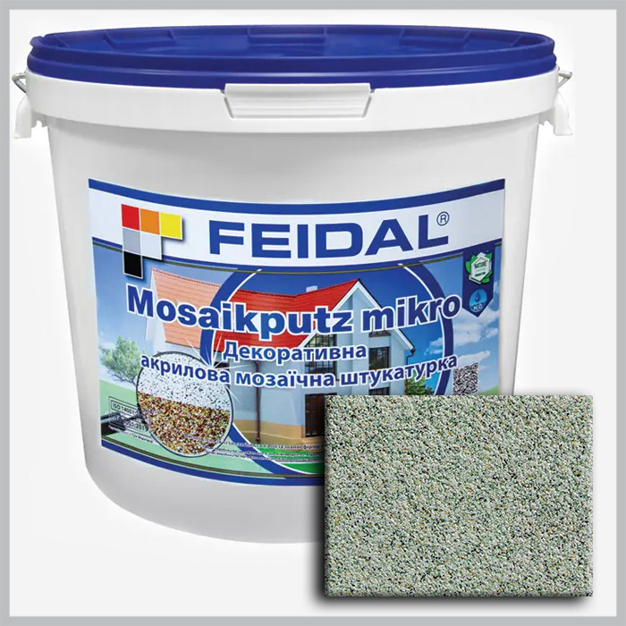 Декоративна акрилова мозаїчна штукатурка Feidal Mosaikputz mikro M02 25кг