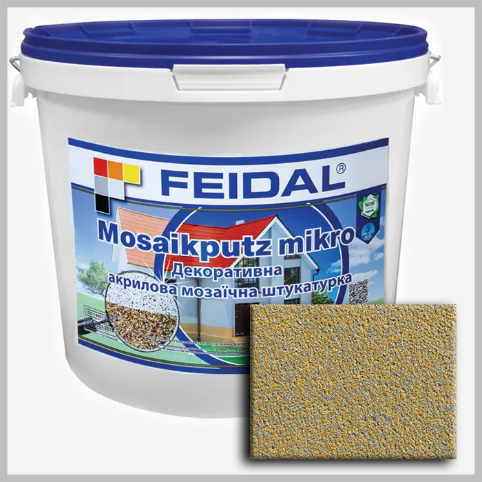Декоративна акрилова мозаїчна штукатурка Feidal Mosaikputz mikro M03 15кг