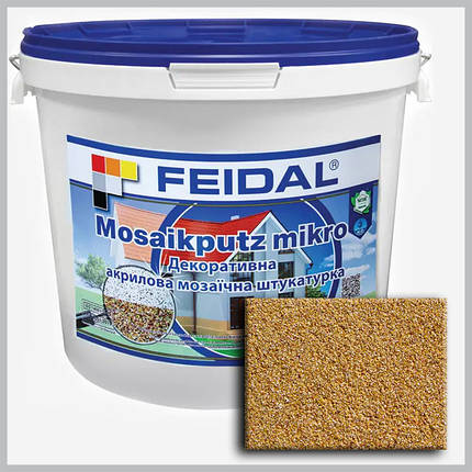 Декоративна акрилова мозаїчна штукатурка Feidal Mosaikputz mikro M06 25кг, фото 1