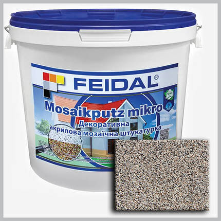 Декоративна акрилова мозаїчна штукатурка Feidal Mosaikputz mikro M07 25кг, фото 1