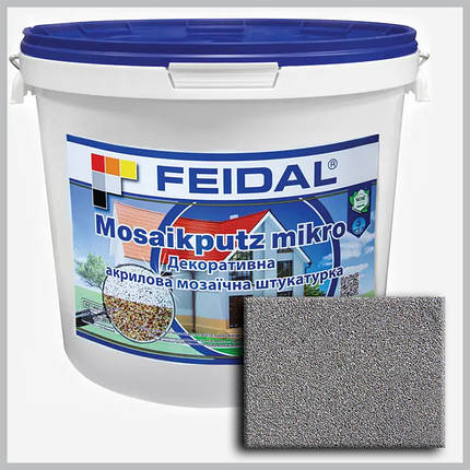 Декоративна акрилова мозаїчна штукатурка Feidal Mosaikputz mikro M08 7 кг, фото 1