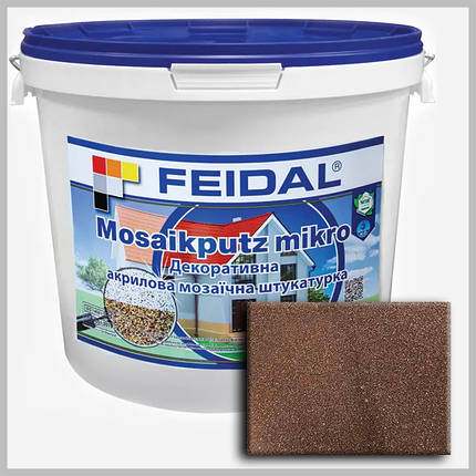 Декоративна акрилова мозаїчна штукатурка Feidal Mosaikputz mikro M10 15 кг, фото 1