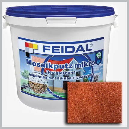 Декоративна акрилова мозаїчна штукатурка Feidal Mosaikputz mikro M11 25кг, фото 1