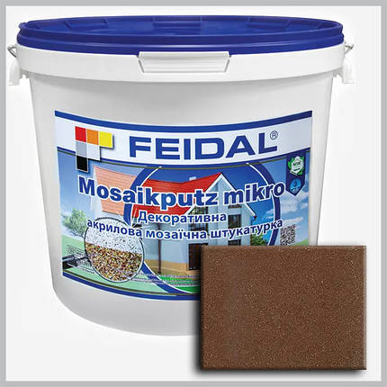 Декоративна акрилова мозаїчна штукатурка Feidal Mosaikputz mikro M15 15 кг, фото 1