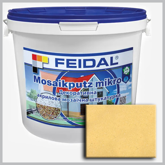 Декоративна акрилова мозаїчна штукатурка Feidal Mosaikputz mikro M16 7 кг