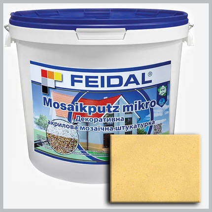 Декоративна акрилова мозаїчна штукатурка Feidal Mosaikputz mikro M16 25кг, фото 1