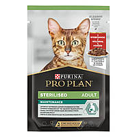 Purina Pro Plan (Пурина Про План) Sterilized Beef влажный корм для кошек 85 г