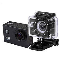 Спортивна екшн-камера A7 Action Camera з водонепроникним боксом + великий комплект кріплень, фото 3