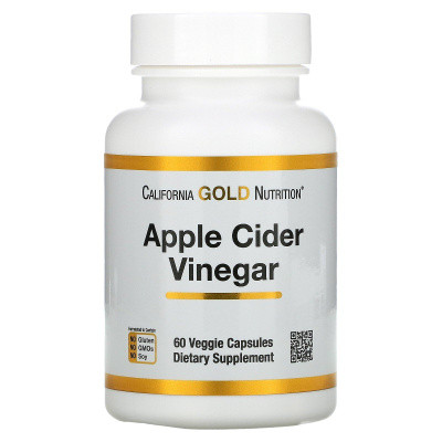 Apple Cider Vinegar California Gold Nutrition, 60 капсул